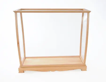 13" X 36" X 31.5" Display Case For Midsize Tall Ship Clear Finish