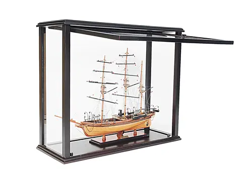 14" Black Glass Standard Display Stand