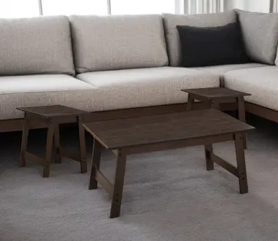Set of Three 36" Espresso Coffee Table
