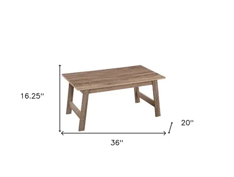 Set of Three 36" Taupe Coffee Table