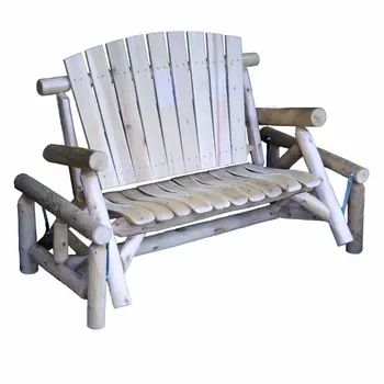 59" Natural Solid Wood Adirondack Chair