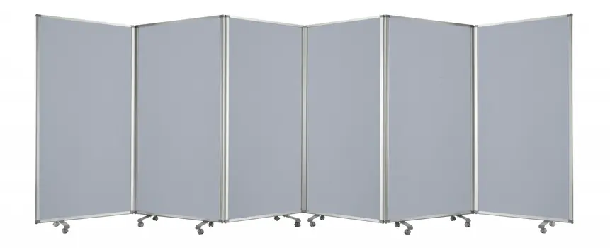 212 X 1 X 71 Metal Grey 6 Panel Screen