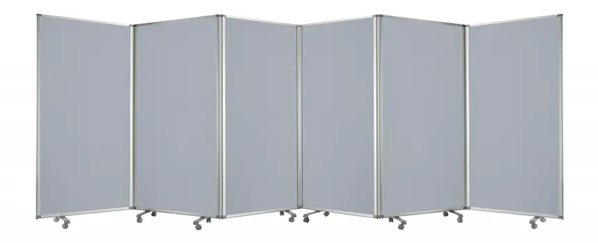 212 X 1 X 71 Metal Grey 6 Panel Screen