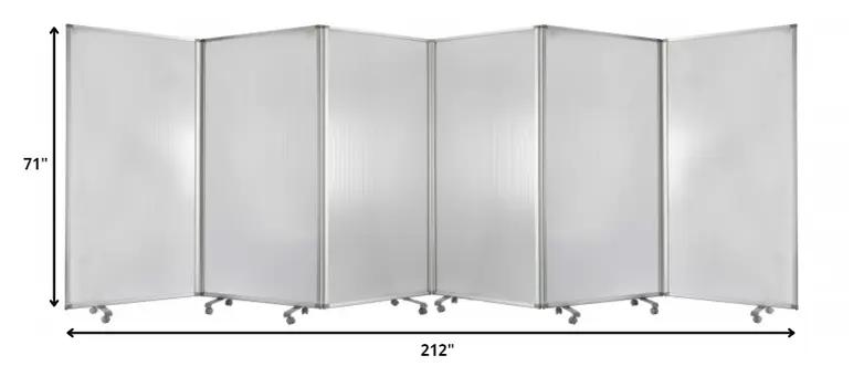 212 X 1 X 71 Clear Metal 6 Panel Resilient Screen