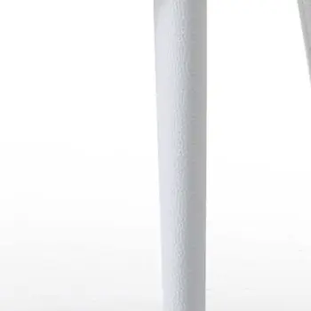Set of Two White Slipcovered Upholstered Faux Leather Dining Side Chairs