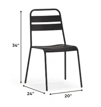 Set of Four Gray Faux Leather Dining Side Chairs