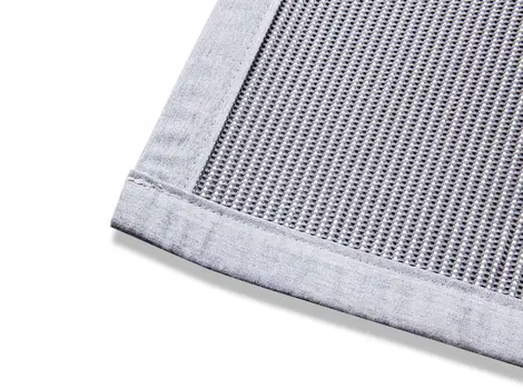 5' Light Gray Square Indoor Outdoor Area Rug