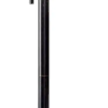 61" Bronze Metal Floor Lamp With Beige Fabric Shade