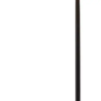 64" Beige And Black Tray Table Floor Lamp With Beige Fabric Drum Shade