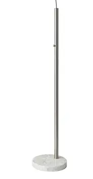 74" Silver Metal Arched Floor Lamp With Gray Linen Drum Shade
