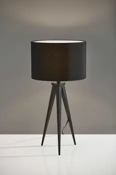 Treble Black Metal Table Lamp