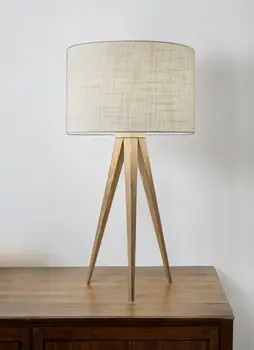Treble Natural Wood Table Lamp