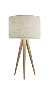 Treble Natural Wood Table Lamp