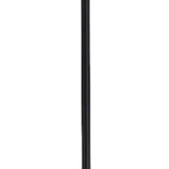 71" Two Light Torchiere Floor Lamp With White Acrylic Bowl Shades