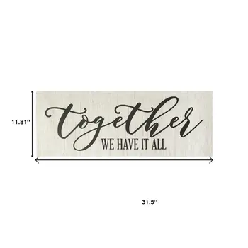 Together We Have It All Oversized Wall Art