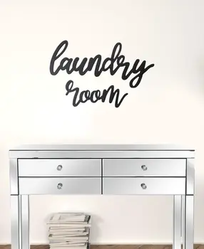 16" X 24" Black Laundry Room Wall Decor