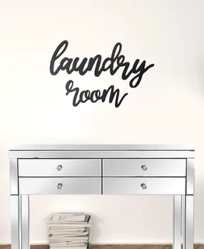 16" X 24" Black Laundry Room Wall Decor