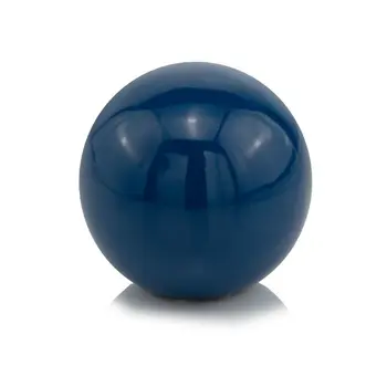 4" Blue Aluminum Decorative Orb Tabletop Sculpture
