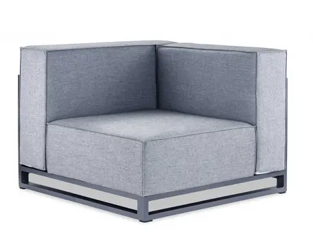 41" Gray Linen Side Chair