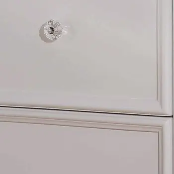 27" White Two Drawers Nightstand
