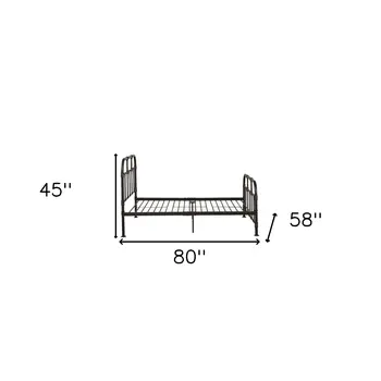 Gray Bed Frame
