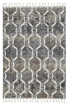 5' X 8' Gray Ogee Area Rug