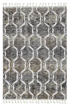 9' X 13' Gray Ogee Area Rug