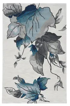 3' X 5' Ivory Floral Indoor Outdoor Area Rug