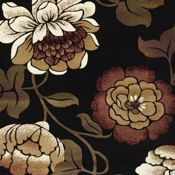 2' X 3' Black Area Rug