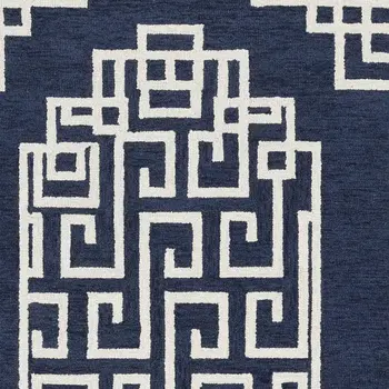 2' X 4' Ivory Wool Medallion Hand Tufted Area Rug