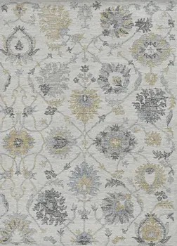 9' X 13' Ivory Wool Floral Hand Tufted Area Rug