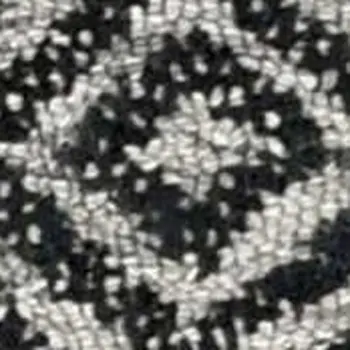 8' X 11' Gray And Black Wool Geometric Hand Tufted Area Rug