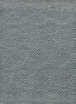 9' X 13' Gray Wool Geometric Hand Tufted Area Rug