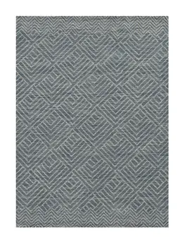 9' X 13' Gray Wool Geometric Hand Tufted Area Rug