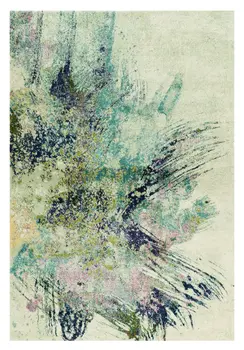 3' X 5' Ivory Abstract Area Rug