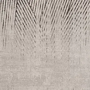 8' X 11' Gray And Ivory Geometric Area Rug
