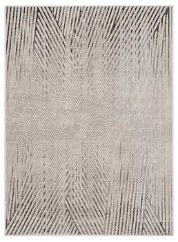 10' X 13' Ivory And Gray Geometric Area Rug
