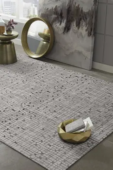 10' X 13' Gray Abstract Area Rug