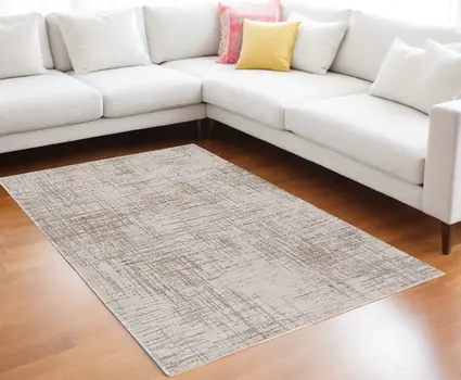 9' X 13' Natural Abstract Area Rug