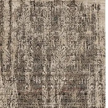4' X 6' Gray And Tan Abstract Distressed Area Rug