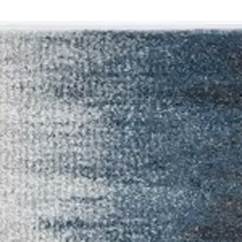 5' X 8' Ivory And Blue Ombre Area Rug