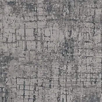 10' X 13' Gray and Ivory Abstract Area Rug