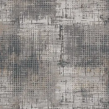 10' X 13' Ivory Navy and Gray Abstract Area Rug