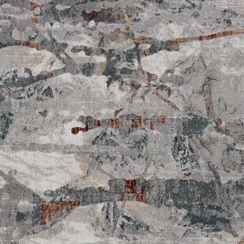 10' X 13' Gray Abstract Area Rug