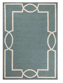 5' X 7' Gray And Ivory Handmade Indoor Outdoor Area Rug
