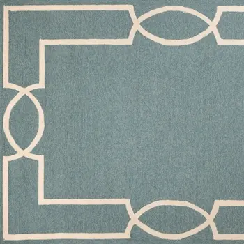 8' X 11' Gray And Ivory Handmade Indoor Outdoor Area Rug