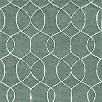 9' X 13' Gray and Ivory Wool Moroccan Hand Tufted Area Rug