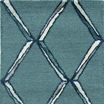8' Gray Wool Handmade Runner Rug