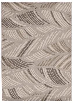 3' X 5' Gray Tropical Botanical Area Rug