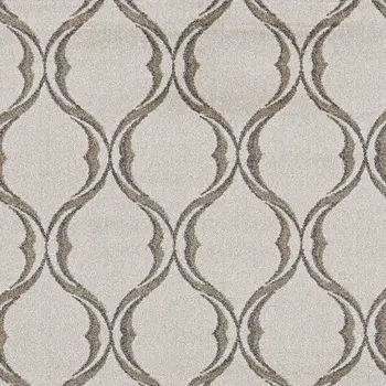 2' X 3' Sand Wavy Line Pattern Accent Rug
